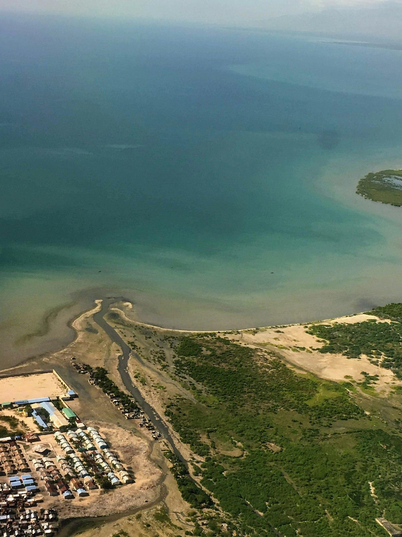 Haiti seen from the air