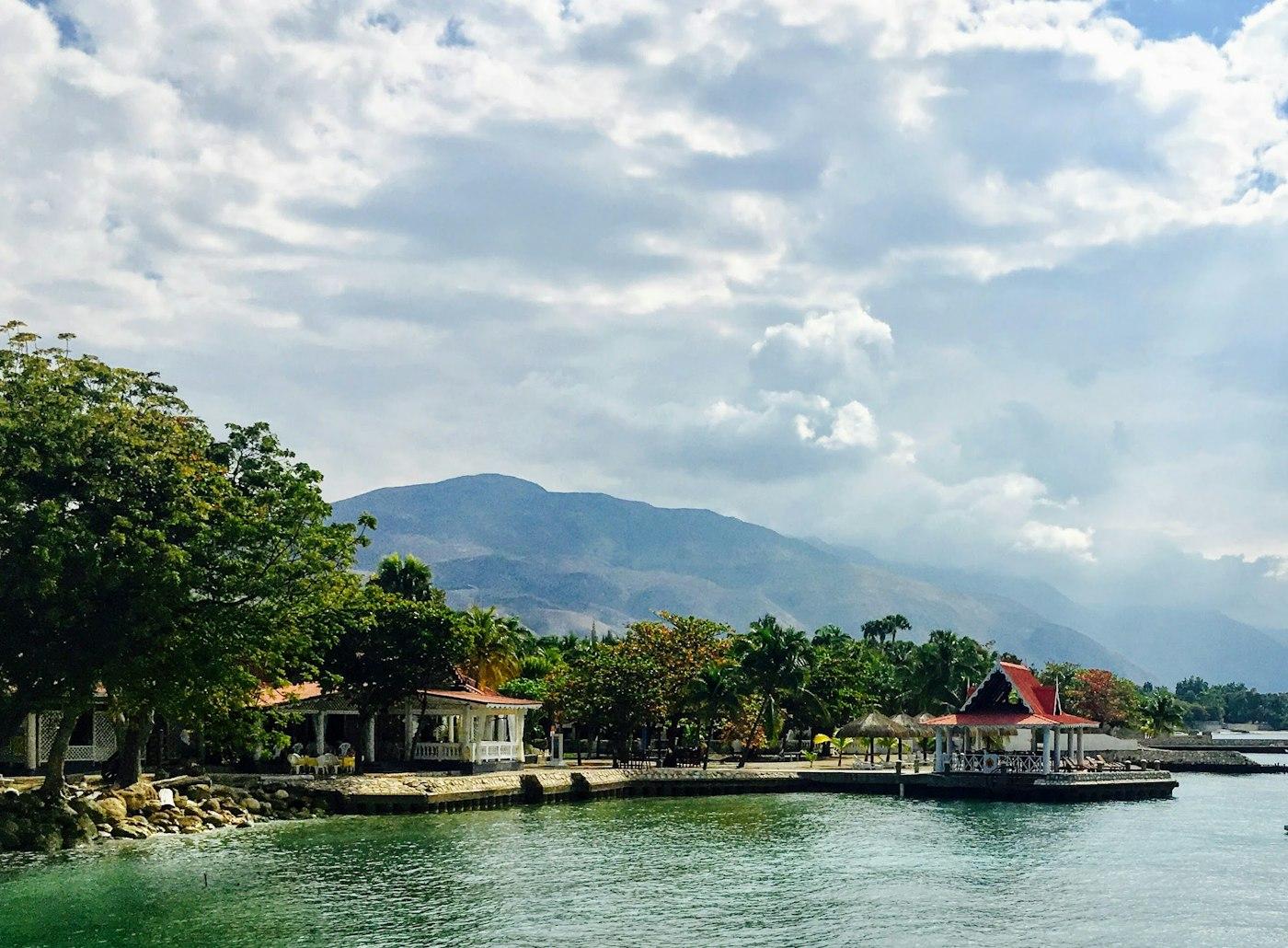The Haitian coast